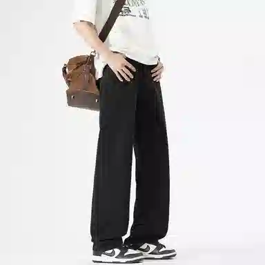 布客行 美式高街复古水洗宽松直筒垂感休闲百搭款牛仔裤 男女同款