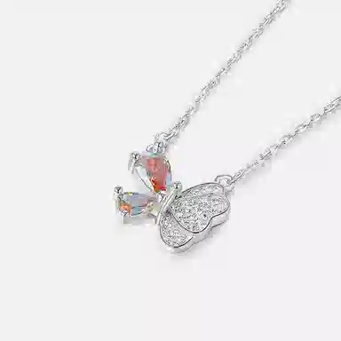 知榆 轻奢风蝴蝶小众设计感高级锁骨链 项链 女款