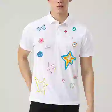 adidas Star Print Polo Shirt
