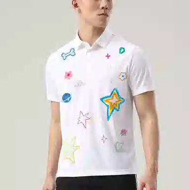 adidas Star Print Polo Shirt