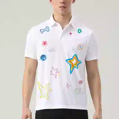 adidas Star Print Polo Shirt