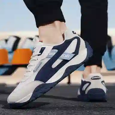 Warrior Casual Low Sneakers Khaki Blue