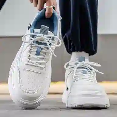 Warrior Low Top Sneakers White Blue