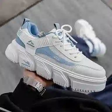 Warrior Low Top Sneakers White Blue