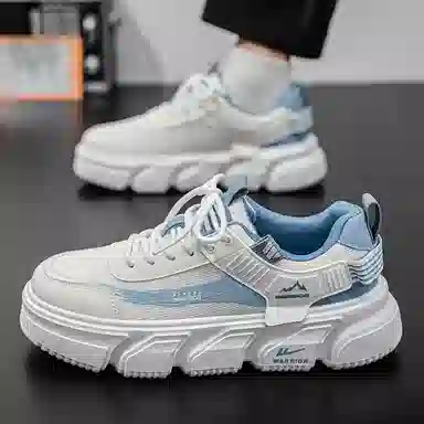 Warrior Low Top Sneakers White Blue