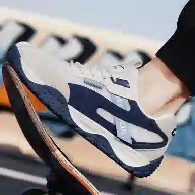 Warrior Casual Low Sneakers Khaki Blue