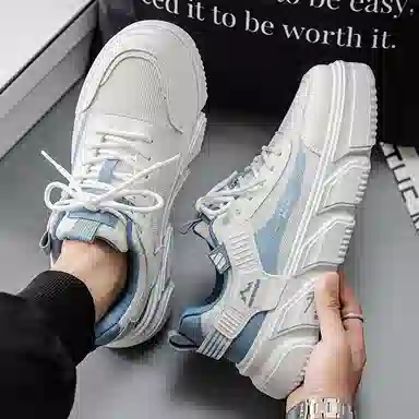 Warrior Low Top Sneakers White Blue