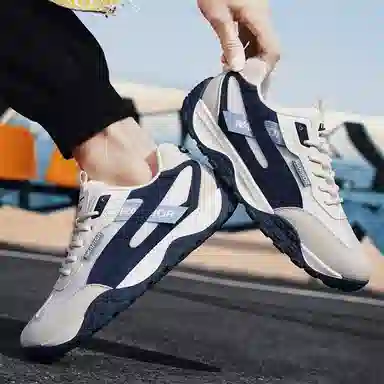 Warrior Casual Low Sneakers Khaki Blue