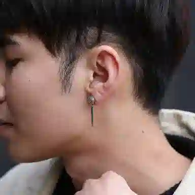 S925 Silver Drum Earrings