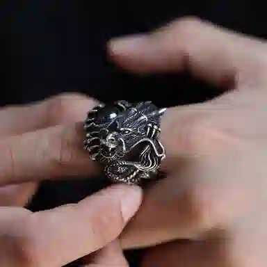Yamagata Dragon Hollow Ring S925 Silver