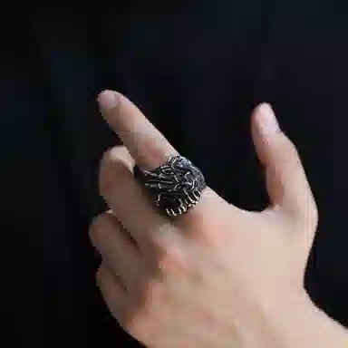 Yamagata Dragon Hollow Ring S925 Silver