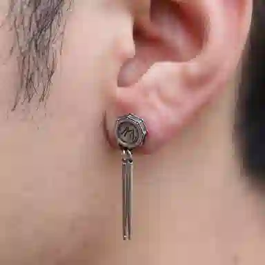 S925 Silver Drum Earrings