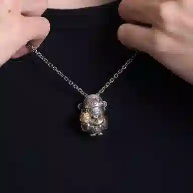 Yamagata God of Wealth Pendant S925 Silver