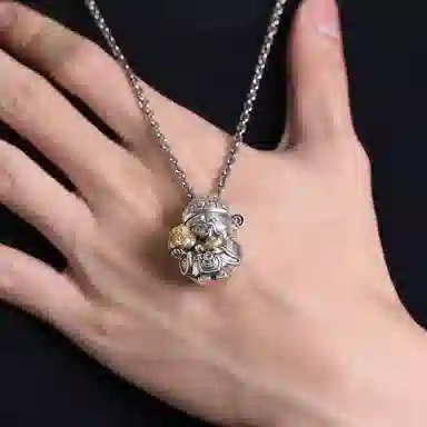 Yamagata God of Wealth Pendant S925 Silver