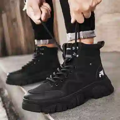 皮革 简约个性时尚经典百搭潮流 短筒 马丁靴 男款