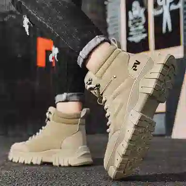 皮革 简约个性时尚经典百搭潮流 短筒 马丁靴 男款