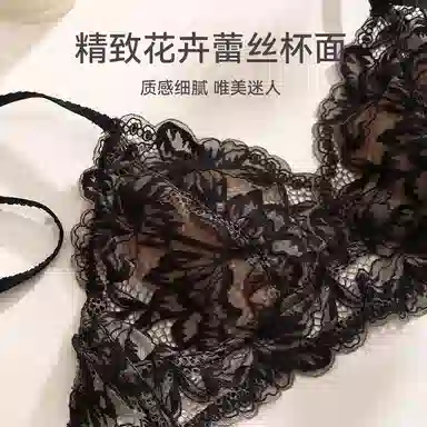芬腾 上托防下垂性感美背蕾丝薄款透气舒适无钢圈文胸 女款