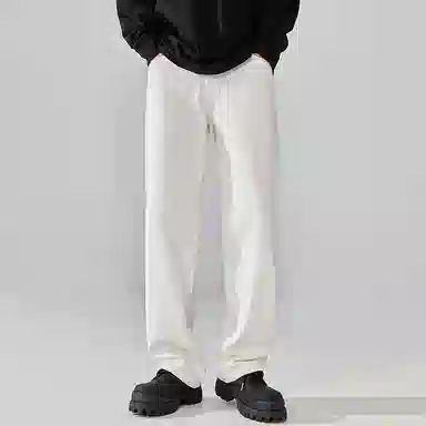 ALL IN Ivory White Wide Leg Jeans