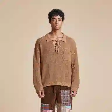 Profound Vintage Knit Sweater Brown