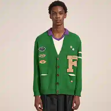 Profound Found Cardigan Green