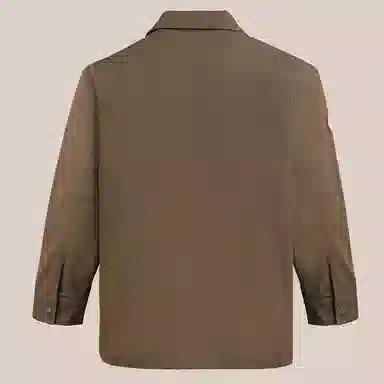 Profound Embroidered Military Jacket Brown