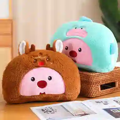 卡威 卡通兔毛暖手 加厚 可爱 玩偶周边