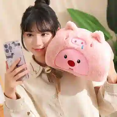 卡威 卡通兔毛暖手 加厚 可爱 玩偶周边