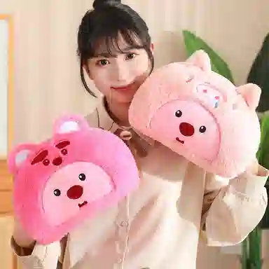 卡威 卡通兔毛暖手 加厚 可爱 玩偶周边