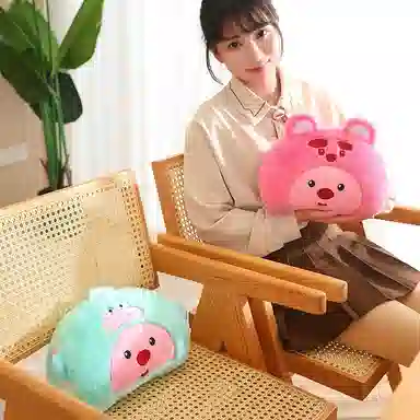 卡威 卡通兔毛暖手 加厚 可爱 玩偶周边
