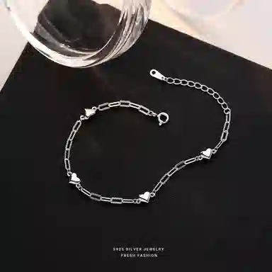 Nian Nian Xi Silver Heart Bracelet