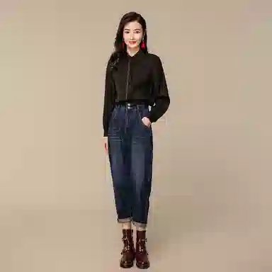 恒源祥 轻熟港味雪纺长袖衬衫 女款