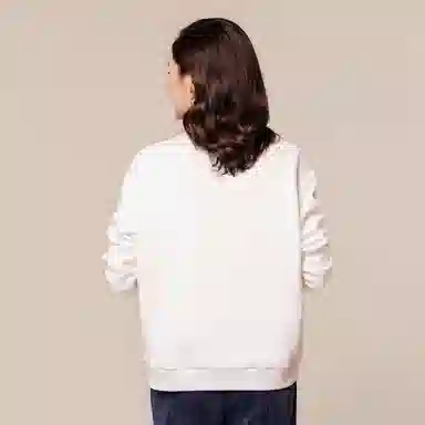 恒源祥 套头圆领长袖绣花卫衣 女款