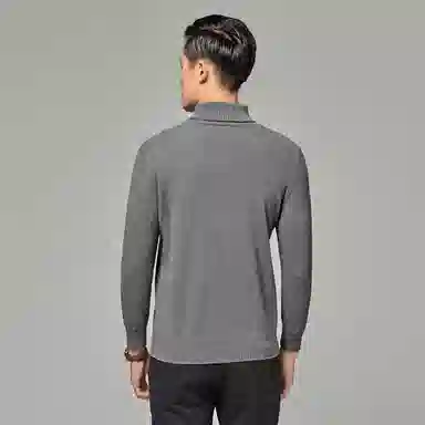 恒源祥 纯色高领套头长袖羊绒衫 男款