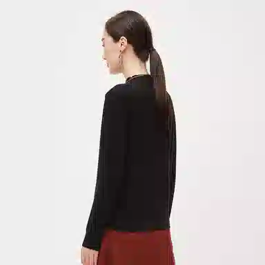 恒源祥 半高领针织衫打底羊绒衫 女款