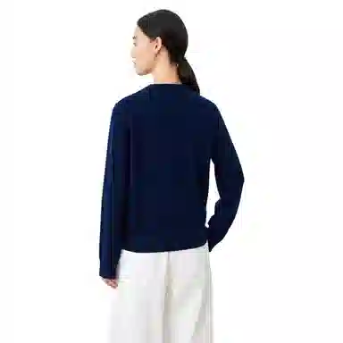 恒源祥 圆领套头纯色长袖舒适毛衣 女款