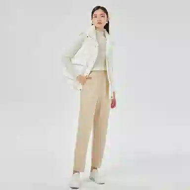 恒源祥 立领单排扣坎肩白鸭绒羽绒马甲 女款