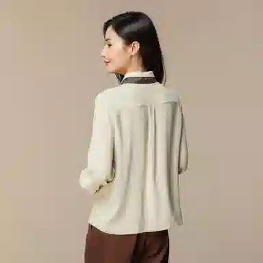 恒源祥 纯色休闲长袖衬衫 女款