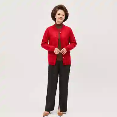 恒源祥 厚款设计保暖针织羊绒衫 女款