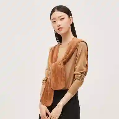 恒源祥 针织小众设计 披肩 女款