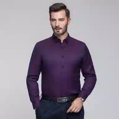 恒源祥 加绒加厚羽绒长袖衬衫 男款