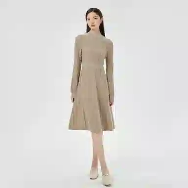 恒源祥 山羊绒保暖长袖连衣裙 女款