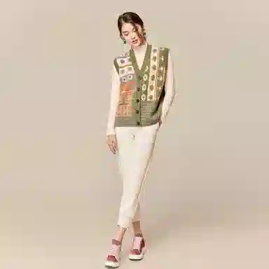 恒源祥 宽松休闲重磅束脚运动休闲裤 女款