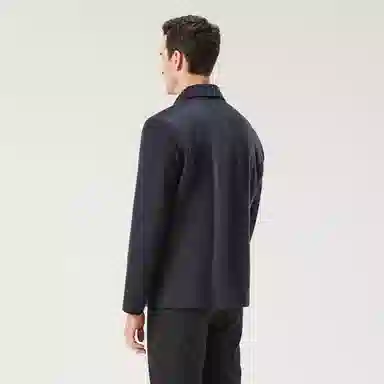 恒源祥 纯色翻领毛呢夹克 男款