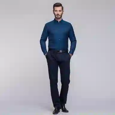 恒源祥 加绒加厚羽绒长袖衬衫 男款