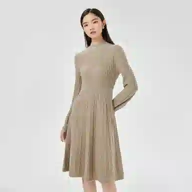 恒源祥 山羊绒保暖长袖连衣裙 女款