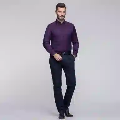 恒源祥 加绒加厚羽绒长袖衬衫 男款