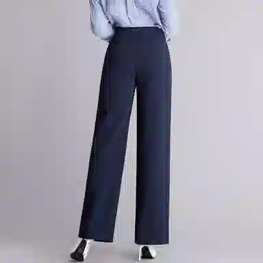 恒源祥 高腰阔腿裤垂坠感纯色休闲裤 女款