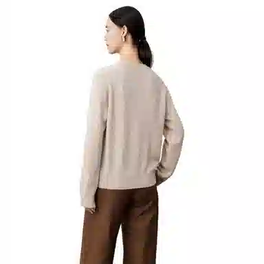 恒源祥 圆领套头纯色长袖舒适毛衣 女款