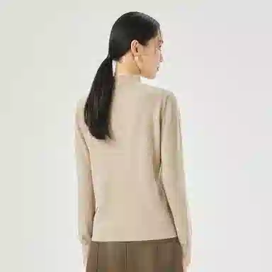 恒源祥 半高领针织衫打底羊绒衫 女款