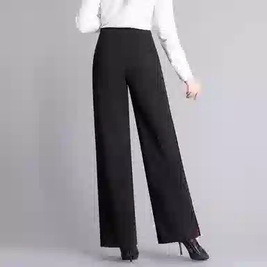 恒源祥 高腰阔腿裤垂坠感纯色休闲裤 女款